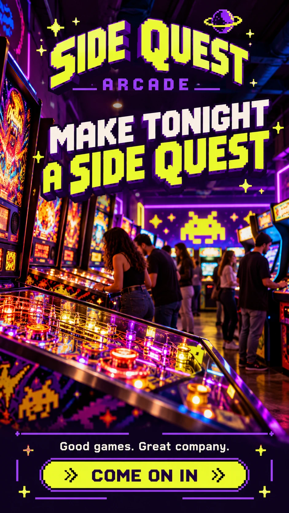 Side Quest Arcade story announcement — Side Quest Arcade
