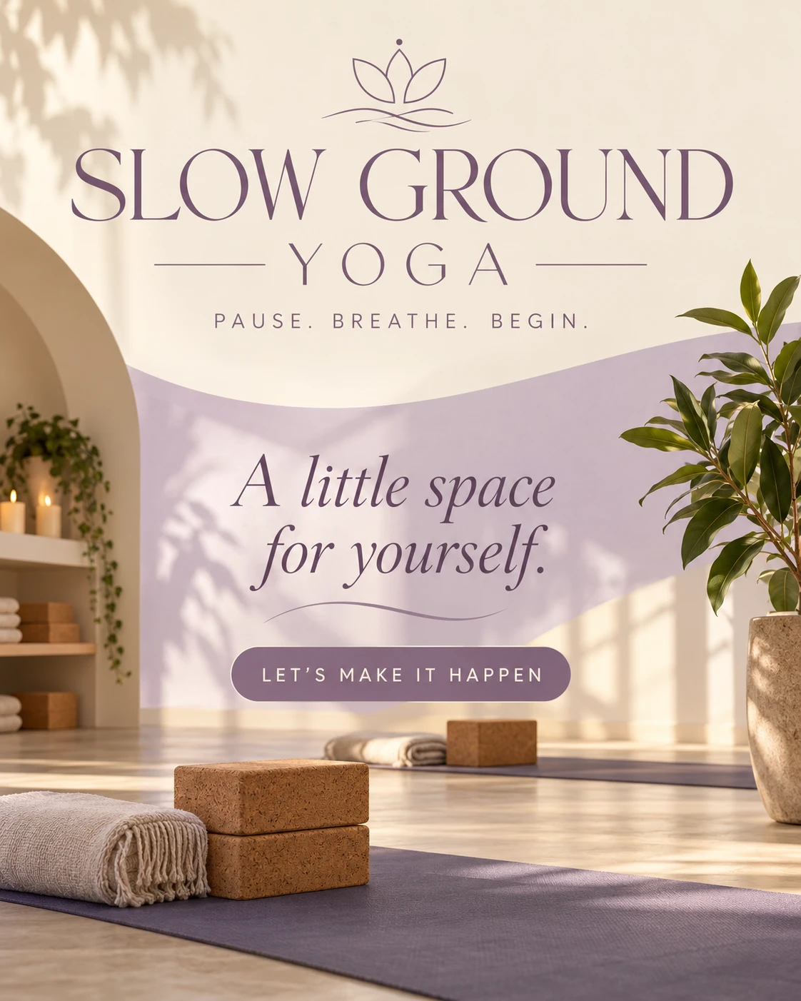 Slow Ground Yoga service flyer — Slow Ground Yoga