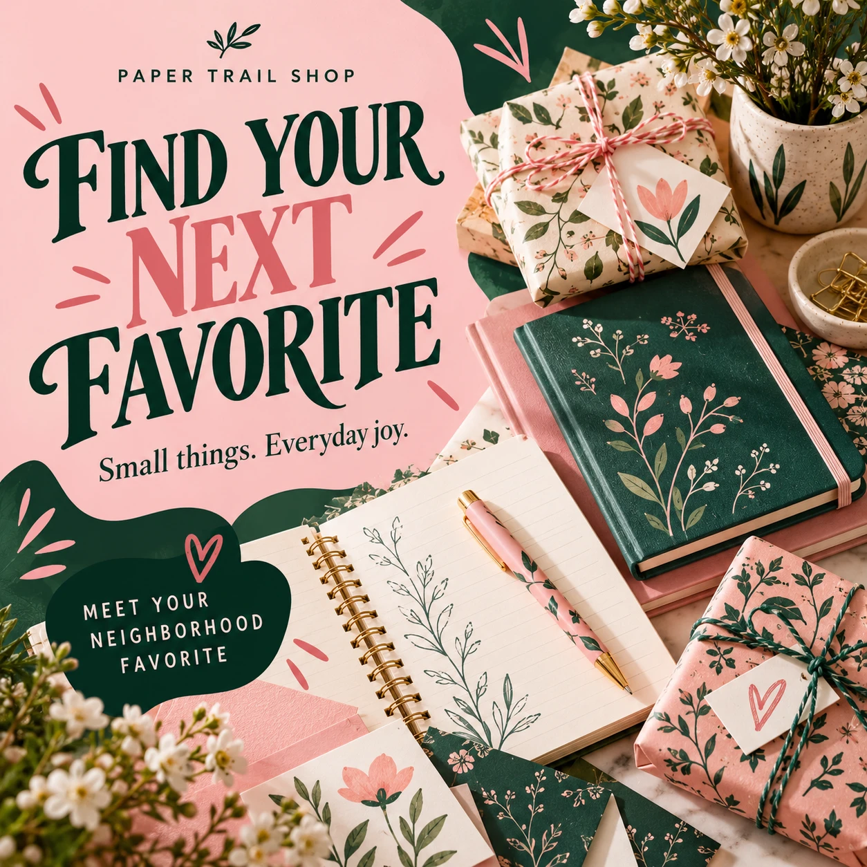 Paper Trail Shop social promotion — Paper Trail Shop