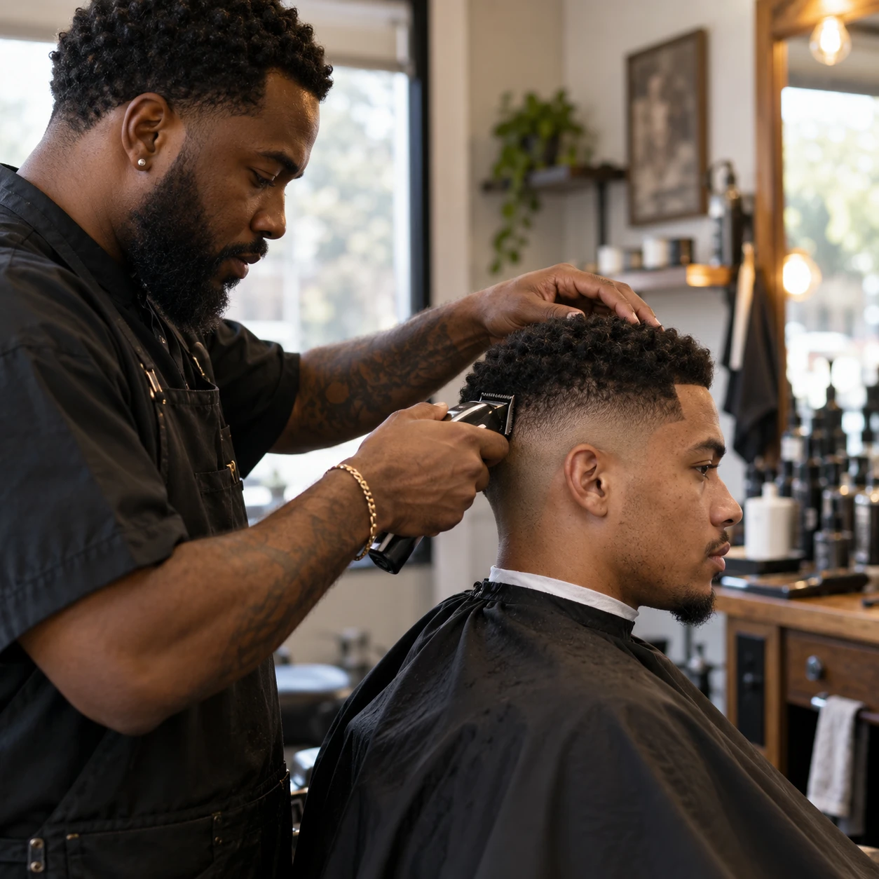 Barber service photography — Barbershop concept