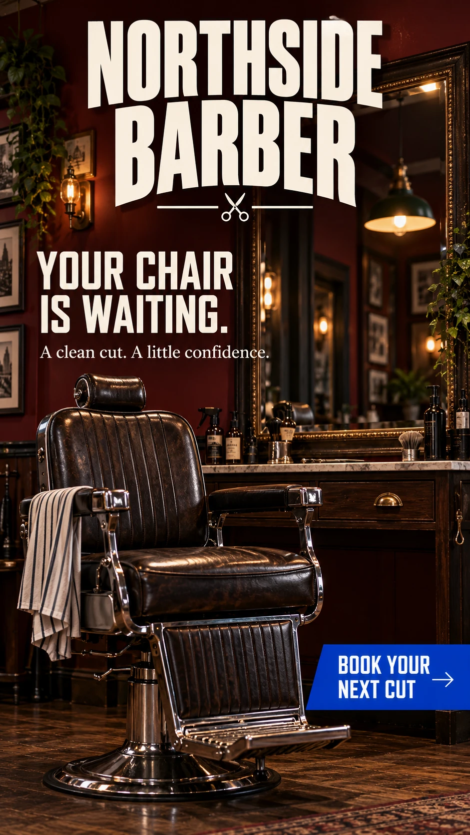 Chair availability story — Northside Barber