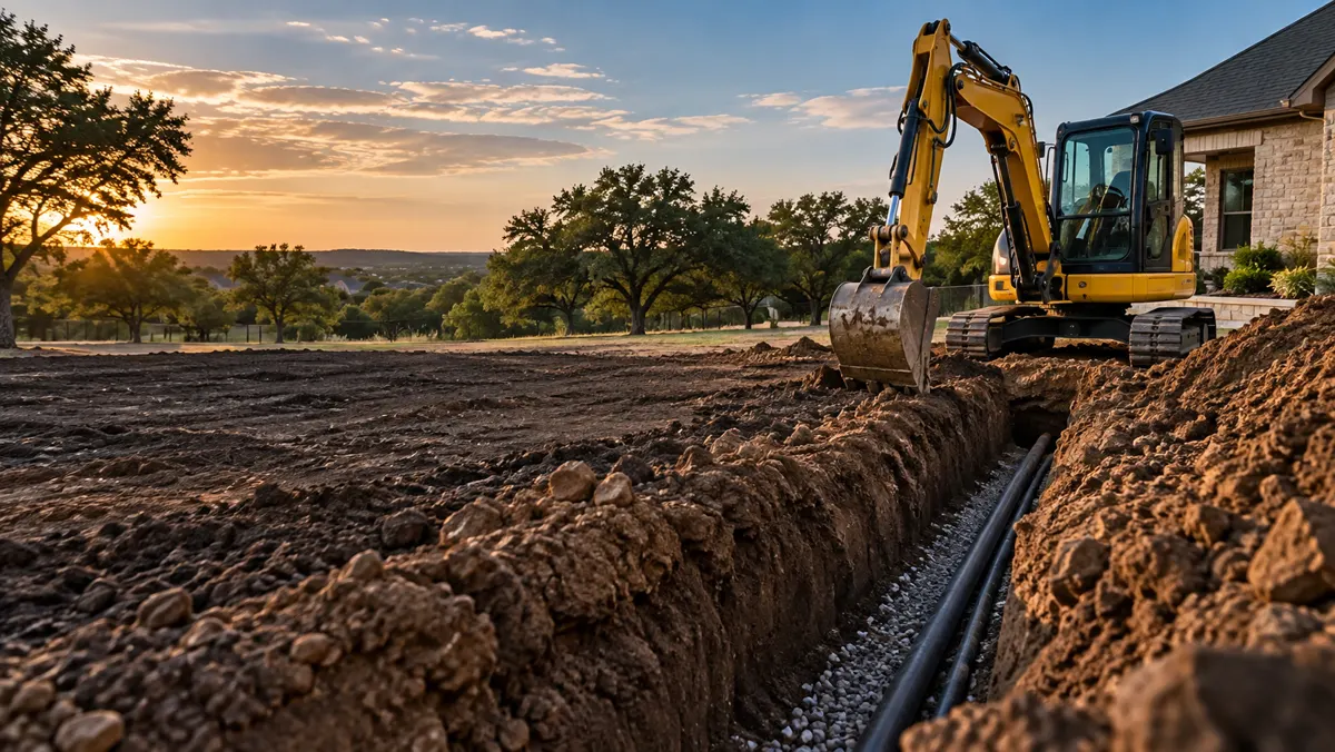 Site prep in progress — Antonio's Excavation