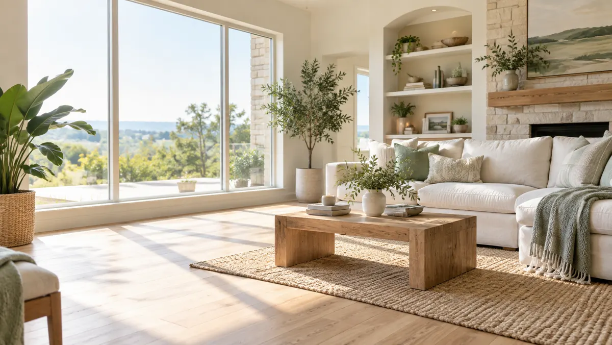 Post-clean living room — GenZ Home Fixers