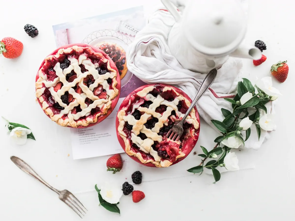 Lattice berry pies — Jen's Place Bakery & Cafe