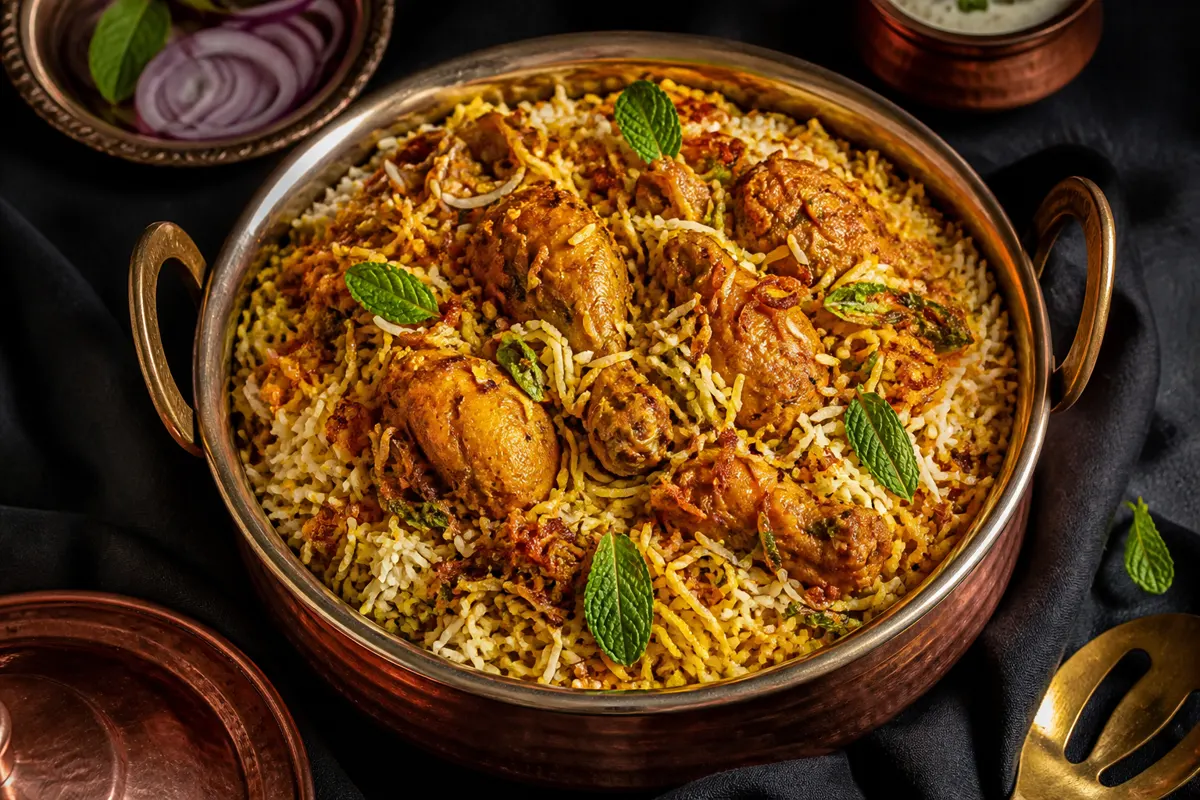 Dum biryani — Lal Qila